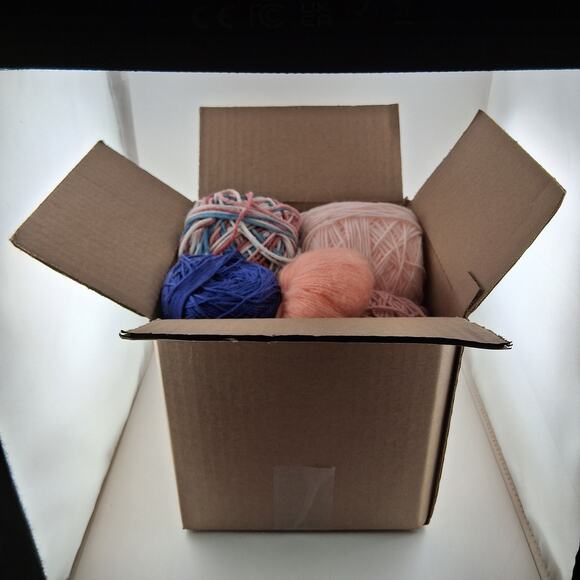 2 lbs Mixed Scrap Yarn Lot Assorted Colors, Sizes & Fiber Content - Picture 1 of 1